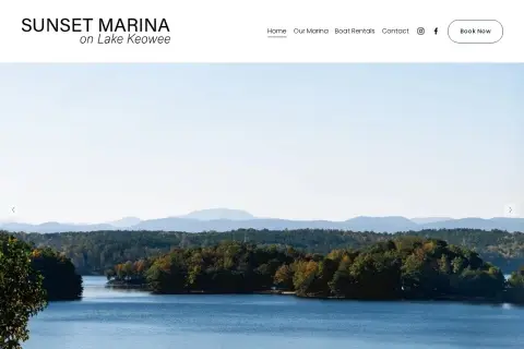 Sunset Marina on Lake Keowee