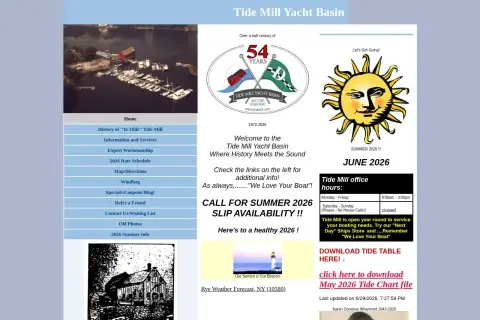 Tide Mill Yacht Basin Inc