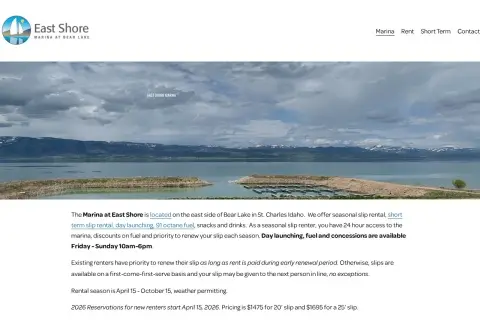 Bear Lake East Shore Marina