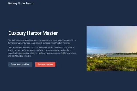 Duxbury Town Pier (Duxbury Harbormaster)