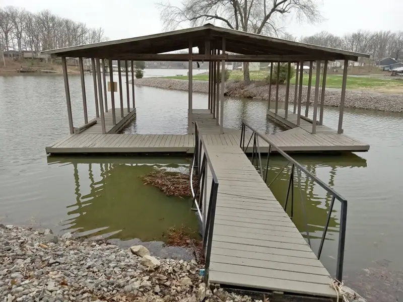 boat dock, double slip