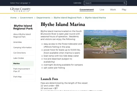Blythe Island Regional Park Marina