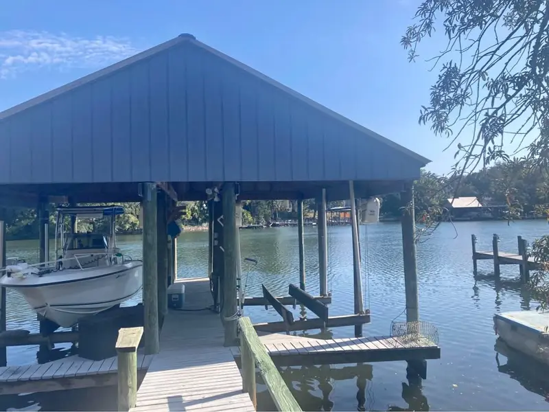 Covered Boat Slip with Lift