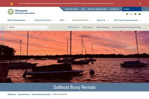 Minneapolis Park & Rec Sailboat Buoys (Bde Maka Ska)