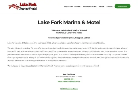 Lake Fork Marina & Motel