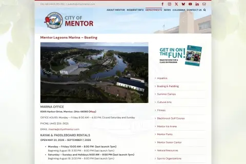Mentor Lagoons Marina