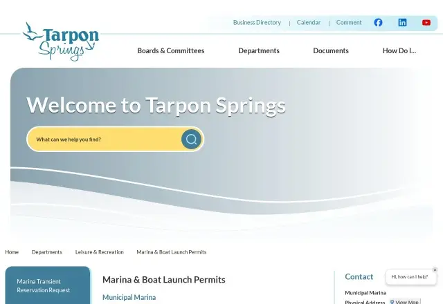 Tarpon Springs City Marina