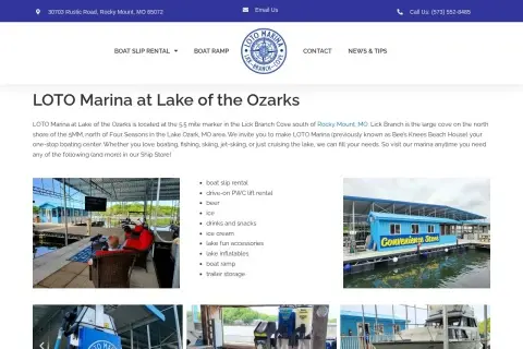 LOTO Marina (Lick Branch Cove)