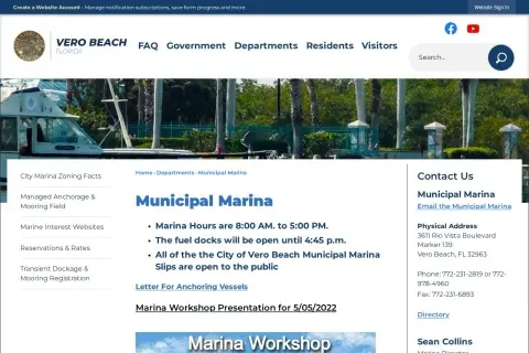 Vero Beach City Marina (Municipal Marina)