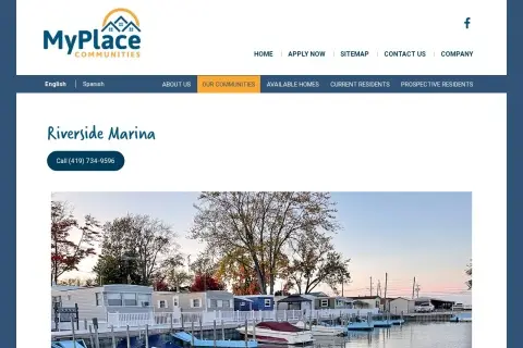Riverside marina port clinton