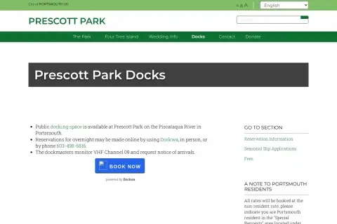 Prescott Park Municipal Dock