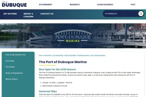 Port of Dubuque Marina