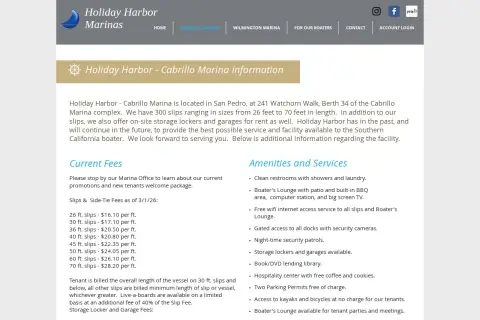 Holiday Harbor Cabrillo Marina