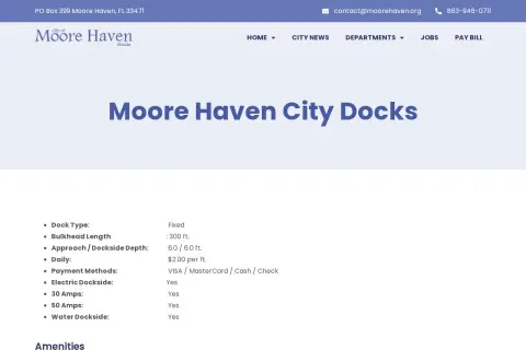Moore Haven City Docks
