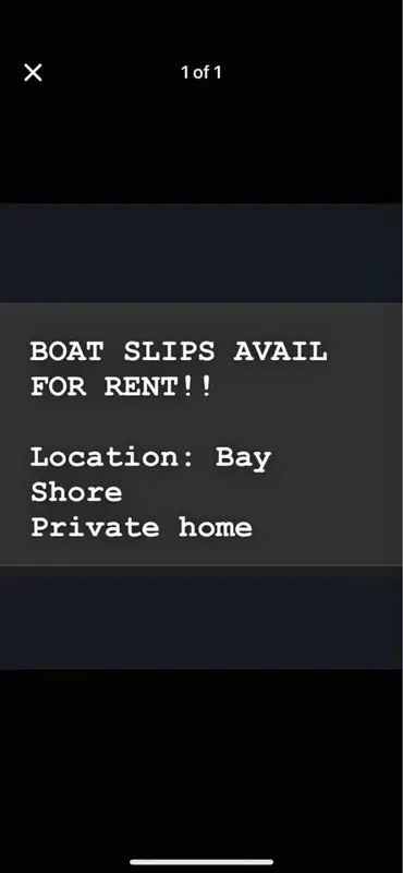 Boat slips available Jet ski slips