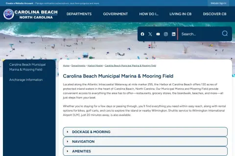 Carolina Beach Municipal Marina & Mooring Field