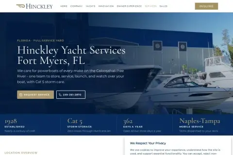 Hinckley Yacht Services Fort Myers, FL