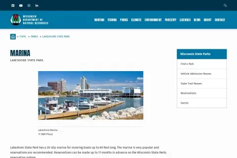 Lakeshore State Park Marina