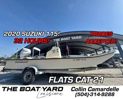 2003 Flats Cat 21 2020 Suzuki 115 (32 HOURS)