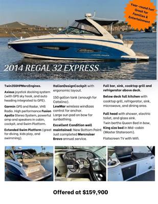 2014 Regal 32 Express