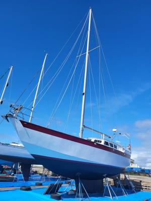 1980 Kanter Marine staysail cutter steel sailboat
