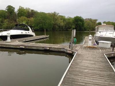 Slip on Bear Creek on floating pier
