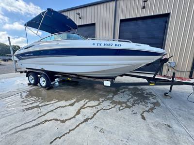 2005 Crownline 240 EX Deck Boat – 24’6” | 420 Hours | Trailer Included (sku:10280)