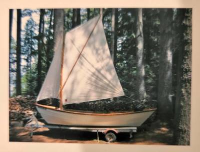 16' Roger Crawford Swampscott Sailing Dory w/ Trailer – Rare Classic Sail & Row Boat