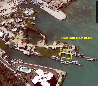 Boat Slip For Sale in Marathon, Florida at HARBOUR CAY CLUB MARINA