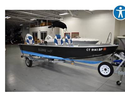 2024 Alumacraft v16 Tiller handle motor