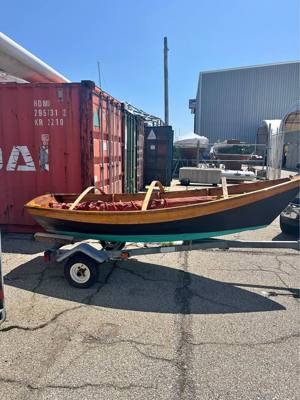 Lowell's Boat Shop Wooden Dory Sailboat