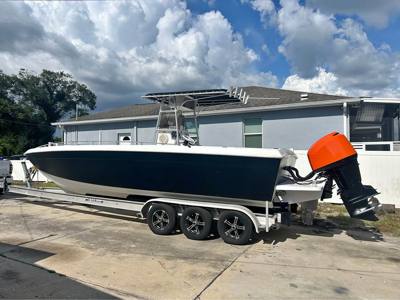 2001 29ft Baja Boat Twin Yamaha 225s Orange Interior trailer is included or better offer