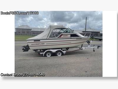 1988 Crestliner Sabre Cuddy Cabin — 20ft